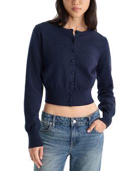 Good American Good American The Fine Knit Cardigan Sweater