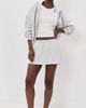 Good American Good American The Fleece Skort Heather Grey - 5