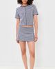 Good American Good American The Keepsake Skort Navy Gingham - 5