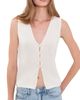 Good American Good American The Knit Cardigan Vest White001 - 1