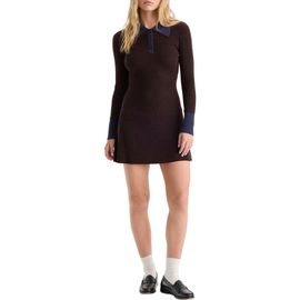 Good American Good American The Knit Polo Wool Minidress