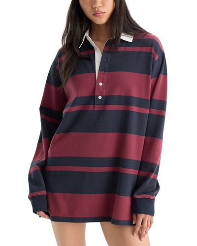 Good American Good American The Knit Rugby Cotton Mini Dress