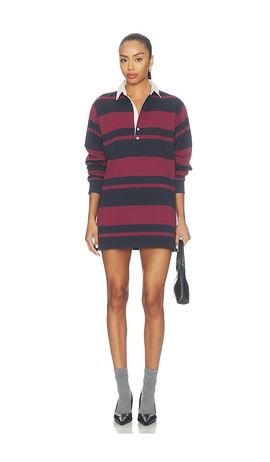 Good American Good American The Knit Rugby Mini Dress