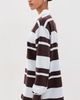 Good American Good American The Knit Rugby Mini Dress Sky Mocha Club Stripe - 4
