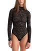 Good American Good American The Lace Turtleneck Bodysuit - 1