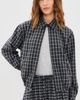 Good American Good American The Lightweight Bomber Charcoal Plaid - 2
