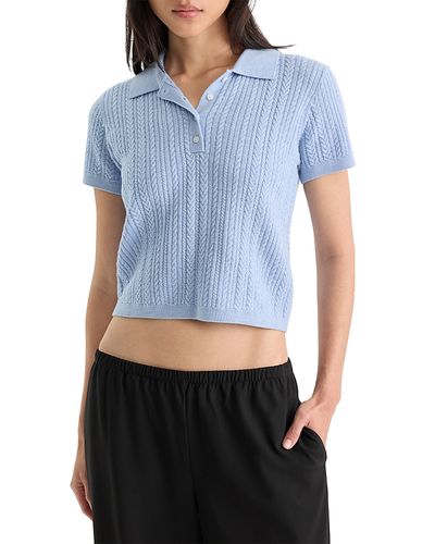 Good American Good American The Micro Wool Cable Polo