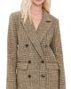 Good American Good American The Oversized Double Breasted Blazer Brown Plaid - 1