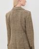 Good American Good American The Oversized Double Breasted Blazer Brown Plaid - 3
