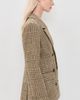 Good American Good American The Oversized Double Breasted Blazer Brown Plaid - 4