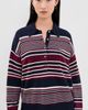 Good American Good American The Oversized Rugby Sweater Multi Stripe - 2