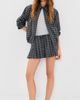 Good American Good American The Pleated Skirt Charcoal Plaid - 5