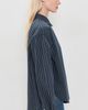 Good American Good American The Poplin Easy Shirt Navy Stripe - 4