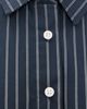Good American Good American The Poplin Easy Shirt Navy Stripe - 6