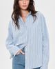 Good American Good American The Poplin Easy Shirt Summer Sky Stripe - 2