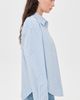 Good American Good American The Poplin Easy Shirt Summer Sky Stripe - 4