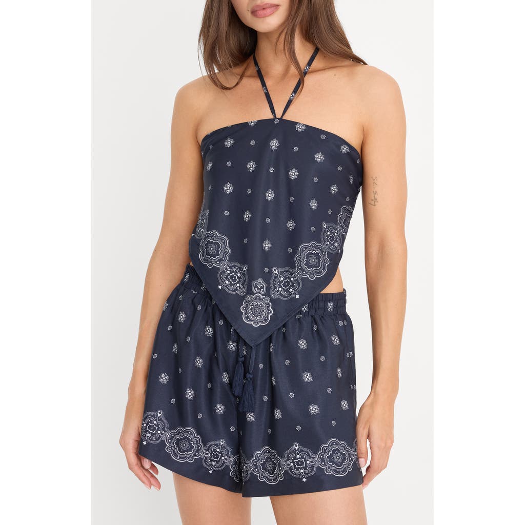 Good American Good American The Recess Halter Neck Handkerchief Top