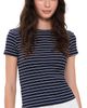 Good American Good American The Rib Baby Tee SIMPLE STRIPE HORIZON INK - 1