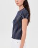 Good American Good American The Rib Baby Tee SIMPLE STRIPE HORIZON INK - 4