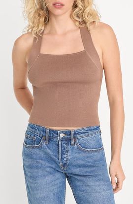 Good American Good American The Rib Strappy Tank