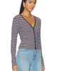 Good American Good American The Rib V Neck Cardigan - 2