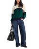 Good American Good American The Rugby Wool & Cashmere Crewneck Sweater - 2