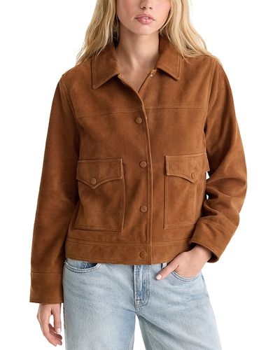 Good American Good American The Suede Boxy Jacket