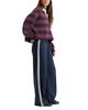 Good American Good American The Track Pant Mid Rise Pull On Jeans in New Navy - 4