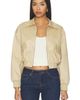 Good American Good American The Twill Cropped Bomber - 1