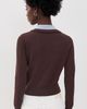 Good American Good American The Two In One Sweater Mocha With Sky - 3