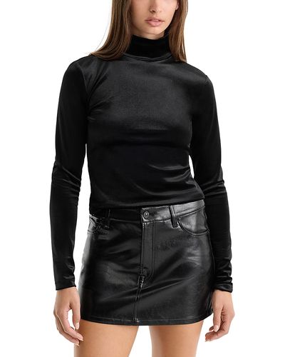 Good American Good American The Velvet Turtleneck Top