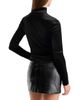 Good American Good American The Velvet Turtleneck Top - 3