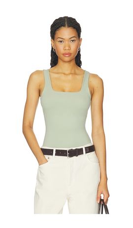 Good American Good American The Weightless Sculpting Modern Tank Bodysuit