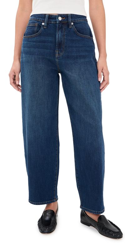 Good American Good American Vintage Barrel Ankle Jeans Meridian