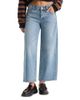 Good American Good American Vintage Mid Rise Wide Leg Ankle Jeans in Zaney - 1