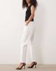 Good American Good American vintage mid waist straight leg jeans in white - 2