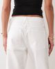 Good American Good American vintage mid waist straight leg jeans in white - 4