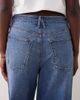 Good American Good American vintage wide leg high rise jeans in mid blue wash - 4