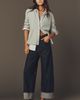 Good American Good Standard Low-Rise Baggy Cuffed Jeans - 1