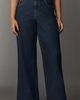 Good American Good Waist Palazzo Ankle Jeans - 7