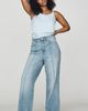 Good American Good Waist Palazzo High-Rise Ankle Jeans - 5