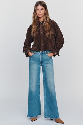 Good American High-Rise Wide-Leg Palazzo Jeans