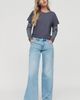 Good American Low-Rise Loose Wide-Leg Jeans - 1