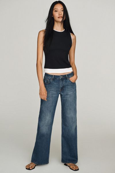 Good American Low Loose Low-Rise Wide-Leg Jeans