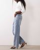 Good American Petite Good American Petite good 90's high waist straight leg jeans in light blue wash - 2