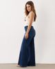 Good American Petite Good American Petite soft tech good waist palazzo jeans in dark blue wash-Navy - 2
