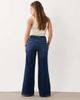 Good American Petite Good American Petite soft tech good waist palazzo jeans in dark blue wash-Navy - 3