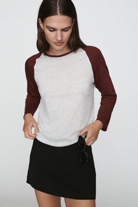 Good American Raglan Tee