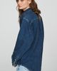 Good American The Denim 100% Cotton Oversized Shirt Top - 2
