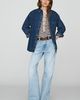 Good American The Denim 100% Cotton Oversized Shirt Top - 4